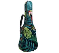 Housse de protection imperméable pour guitare acoustique classique et électrique, fruits d'été, orange avec fleurs, Multicolore 02, 42.9x16.9x4.7 in, Sac à dos décontracté