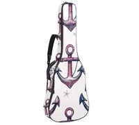 Housse de protection imperméable pour guitare acoustique classique et électrique, motif fleurs, grenouille, champignon, Multicolore 07, 42.9x16.9x4.7 in, Sac à dos décontracté