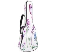 Housse de protection imperméable pour guitare acoustique classique et électrique, motif fleurs pastel rétro, Multicolore 10., 42.9x16.9x4.7 in, Sac à dos décontracté