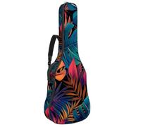 Housse de protection imperméable pour guitare électrique classique acoustique, feuilles de palmier et plantes tropicales, Multicolore 06, 42.9x16.9x4.7 in, Sac à dos décontracté