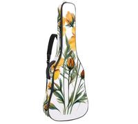 Housse de protection imperméable pour guitare électrique classique et acoustique, couleur vert forêt, terres, imprimé rustique, Multicolore 06, 42.9x16.9x4.7 in, Sac à dos décontracté