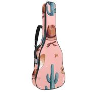 Housse de protection imperméable pour guitares acoustiques et électriques classiques, chapeau de cowboy sauvage west, cactus, Multicolore 03., 42.9x16.9x4.7 in, Sac à dos décontracté