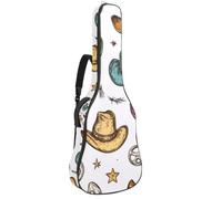 Housse de protection imperméable pour guitares acoustiques et électriques classiques, chapeau de cowboy sauvage west, cactus, Multicolore 07, 42.9x16.9x4.7 in, Sac à dos décontracté