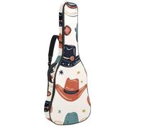 Housse de protection imperméable pour guitares acoustiques et électriques classiques, chapeau de cowboy sauvage west, cactus, Multicolore 05, 42.9x16.9x4.7 in, Sac à dos décontracté