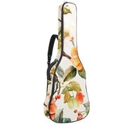 Housse de protection imperméable pour guitares acoustiques et électriques classiques, forêt tropicale exotique, texture turquoise et blanche, Multicolore 07, 42.9x16.9x4.7 in, Sac à dos décontracté