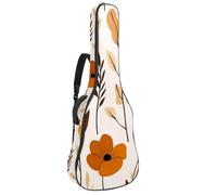 Housse de protection imperméable pour guitares acoustiques et électriques classiques, forêt tropicale exotique, texture turquoise et blanche, Multicolore 02, 42.9x16.9x4.7 in, Sac à dos décontracté