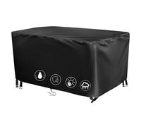 Housse de Protection ImperméAble pour Meubles de Jardin 140x95x100cm/LxWxH Bache Table Exterieur, Housse Salon de Jardin Carré, pour Bache Salon de Jardin Exterieur, Anti-UV, Coupe-Vent