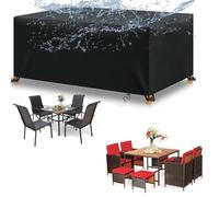 Housse de protection imperméable pour meubles d'extérieur, 40 x 40 x 40 cm, résistante à l'hiver, à la poussière et aux intempéries, tissu Oxford 600D, plusieurs tailles, noir, pour protection de