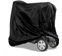Housse de protection imperméable pour scooter de mobilité - Noire - Étanche à la poussière et aux UV - Pour fauteuil roulant - Protection intérieure et extérieure - 140 x 66 x 91 cm