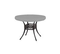 Housse de protection imperméable pour table ronde, meubles de jardin avec cordon de serrage réglable pour table basse, lavable (taille M)