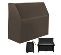 Housse de protection intégrale pour piano droit, résistante à la poussière, imperméable, bloque la lumière du soleil et l'humidité (café)