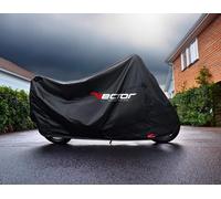 Vector Housse de protection H20 intérieure/extérieure pour moto/scooter - bulle haute - noir M