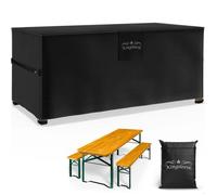 Kingsleeve® Housse Table de Jardin 180x90x74cm Durable, imperméable - Bâche de Protection extérieur pour Salon de Jardin en Tissu Oxford, Coupe-Vent et Anti-UV