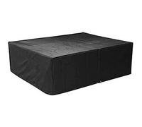 Housse de protection large pour salon de jardin - MVPower - Tissu Oxford - Étanche Anti-UV/Intempérie - Noir