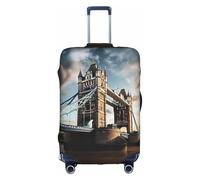 Housse de protection lavable pour bagages de voyage Motif Old Tower Bridge London, blanc, Medium