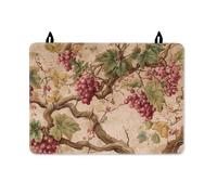 Housse de protection lavable pour cuisinière électrique, feuilles de vigne rustiques vintage et vert automne, tapis de protection électrique à dessus plat, décoration d'intérieur, cuisine, 71 x 50 cm