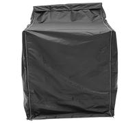 Housse De Protection Lave Linge Protecteur De Machine à Laver Protecteur De Couverture De Sèche-linge Housse De Linge Tissu Oxford 210d Noir Argenté Ménage Le Couvercle Supérieur