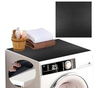 Housse de Protection Machine à Lave 60 x 60 cm, Housse de Machine à Laver, Tapis Dessus de Machine à Laver, Couverture de Protection pour Machine à Laver Ou Sèche-Linge, Noir