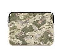 Housse de protection matelassée pour ordinateur portable de 15 à 16 pouces, motif camouflage de la forêt rossignol