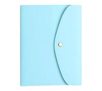 Housse de protection multifonction en cuir synthétique à trois plis avec emplacements pour cartes et poche pour documents