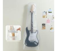 Housse de protection murale pour guitare électrique acoustique, étanche à la poussière et à l'eau, avec ouverture arrière, matériau PVC, facile à nettoyer, compatible avec guitare classique et basse