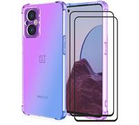 Housse De Protection Oneplus Nord N20 5g Antichoc Avec 2 Verre Trempé, Dégrade De Couleur Bleu Violet, Tpu Anti-Rayures Et Anti-Empreintes