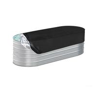 Housse de protection ovale en tissu Oxford 420D imperméable et anti-poussière pour réservoir de jardin de 1,2 m, 1,8 m, 2,4 m avec cordon de serrage (120 x 60 x 30 cm)