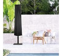 Linxor Housse de protection pour parasol – Imperméable et anti-UV – Noir, 3 tailles