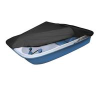 Housse de Protection Pédalo Bateau, 3 Ou 5 Personne Pédalo Bâche Bateau Tissu Oxford Imperméable Pédale Bâche Bateau pour Outes Les Saisons Housse de Pédalo,Noir,286x200cm