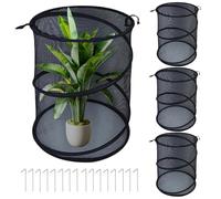 Housse de protection pliable en maille pour - 50 x 33 cm - Accessoire résistant aux animaux pour fruits, tomates, fraises, plates-bandes surélevées, potagers, d'extérieur
