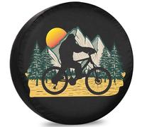 Housse De Protection Pneu Chevaucher Un Sasquatch Housses De Protection De Roue Étanches Anti Poussière Sac De Pneus pour Véhicule Voiture SUV,80-83cm