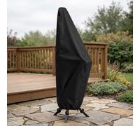 Housse de Protection Poêle à Granulés 600D Imperméable(20.5in x 6.7inx67in) | 600D Oxford, revêtement PVC, anti-pluie neige grêle, garde propre toute saison, noir