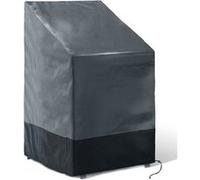 IDMarket - Housse de Protection pour 4 à 6 chaises de Jardin empilables 70 x 70 x 120 cm