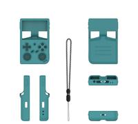 Housse de Protection pour ANBERNIC RG 35XX Pro Console de Jeu Coque en Silicone Protection Contre Les Chutes et Manchon de Couleur Unie Simple Résistant aux Rayures (Green)