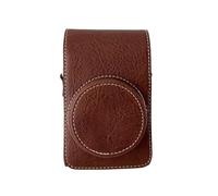 Housse de protection pour appareil photo numérique en cuir PU avec bandoulière amovible compatible GR2 GR3 GR3X G7X2 G7X3 RX100 ZV1 LX10 SX740 ZR1000 CCD