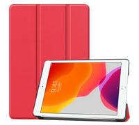 Lobwerk 2019 Étui de Protection Intelligent avec Fonction Support et Mise en Veille Automatique pour Apple iPad 10,2" Rouge