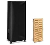 Housse de protection pour armoire de jardin,Haute résistance aux intempéries,72x44x170 cm,420D,Pour armoire en plastique,Armoire de balcon à balais, résistante aux UV (armoires non incluses)