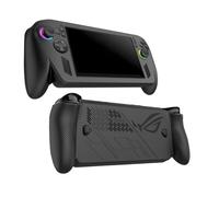 Housse de protection pour Asus ROG Xbox Ally X, coque de protection entièrement enveloppante en silicone souple antichoc avec support pour ROG Xbox allyX (noir)