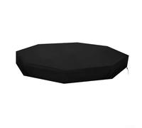 Housse de protection pour bac à sable avec cordon de serrage pour une fermeture facile et sécurisée, tissu robuste 210D pour garder les bacs à sable propres et sûrs (noir)
