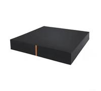 Housse de protection pour bac à sable Oxford 210D avec bandes réfléchissantes pour enfants - Imperméable à la poussière et au vent - Noir et orange - Dimensions : 120 x 120 cm (120 x 120 x 20 cm)