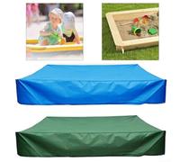 Housse de protection pour bac à sable pour enfants avec matériau Oxford imperméable, anti-poussière et conçue pour l'extérieur (bleu, 120 x 120 x 20 cm)