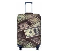 Housse de Protection pour Bagages de Voyage, Motif Billets de Cent Dollars, en élasthanne, Lavable, élastique, résistante aux Rayures, Convient aux Tailles de 45 à 81 cm
