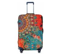 Housse de protection pour bagages de voyage Motif mandala 45,7 à 81,3 cm, noir, X-Large