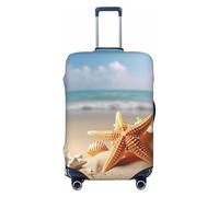Housse de protection pour bagages en verre à vin au coucher du soleil - Résistante aux rayures - Élastique - Convient aux valises de 45,7 à 81,3 cm, Étoile de mer en coquillage d'été, S