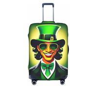 Housse de protection pour bagages - Housse de valise tendance avec impression Happy St Patrick, accessoires de voyage esthétiques, fermeture éclair invisible, blanc, S