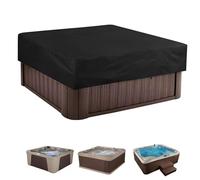 Housse de Protection pour Bain à Remous,Bâche Solaire Piscine 210D Oxford Bâche Spa Gonflable Carrée Imperméable Et Aux Rayons UV Couvercle du Spa Solaire Extérieur(200 * 200 * 30cm)