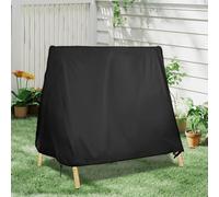 Housse de protection pour balancelle de terrasse en tissu Oxford imperméable, réglable pour une protection sûre contre le vent et la pluie (noir, 182 x 139 x 170 cm)