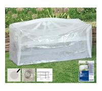 Housse de Protection pour Banc de Jardin 3 Places 160x80x75cm Transparente et Durable