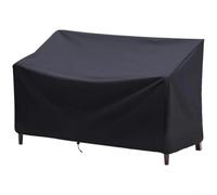 Housse de protection pour banc de jardin conçue avec un tissu Oxford imperméable et un flux d'air respirant avec cordon de serrage sécurisé (lot de 2)