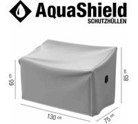 Housse de protection pour bancs AquaShield 2 places, 130x75x65/85 cmSangle de traction avec 2 stoppeurs, bande élastique aux 4 coins2x Active Air System
